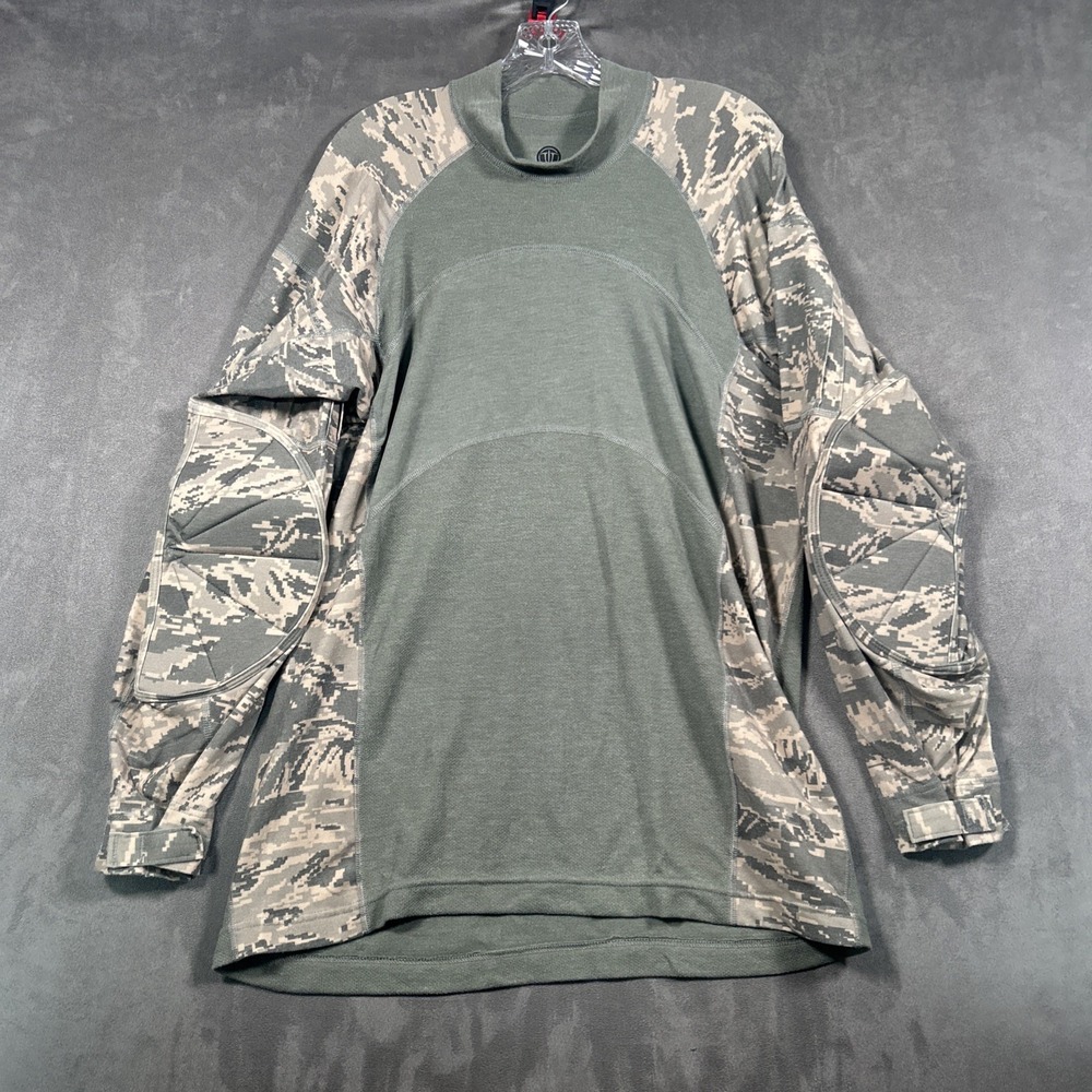 Wild Things Combat Shirt Mens XL ABU Camo Tactical Military Padded Sleeves USA